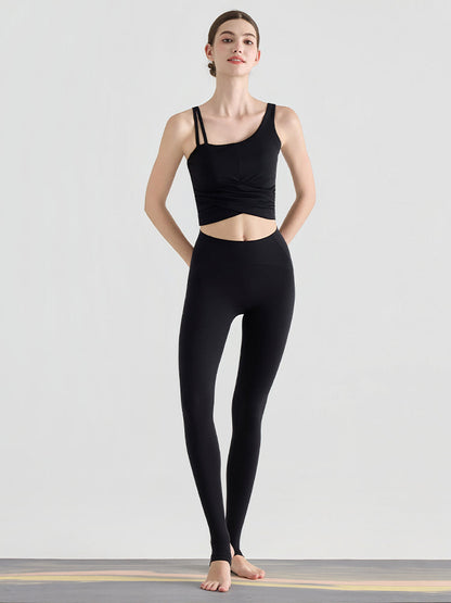 N66LYCRA®素材 Yゾーンフリー ローライズ 美脚 美尻トレンカレギンス