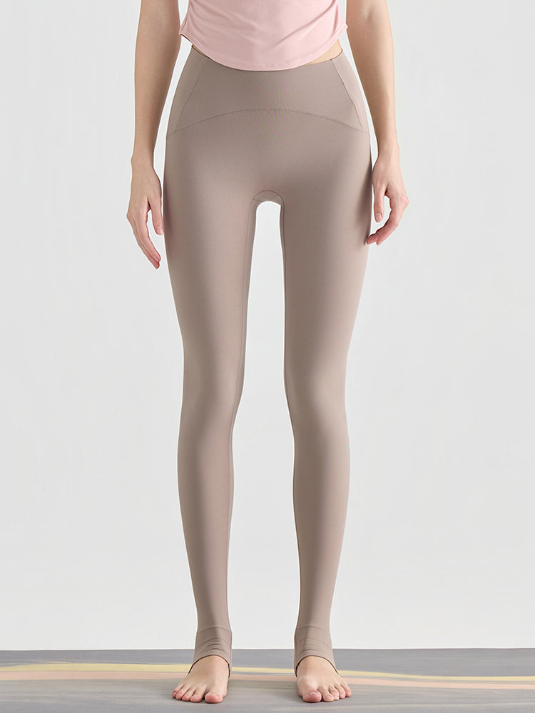 N66LYCRA®素材 Yゾーンフリー ローライズ 美脚 美尻トレンカレギンス